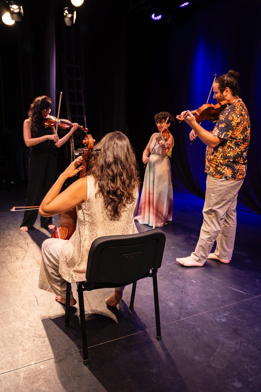 Membros do Quarteto Achillea.