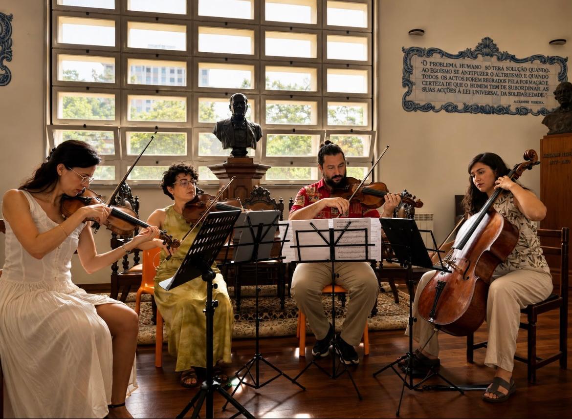 Membros do Quarteto Achillea.
