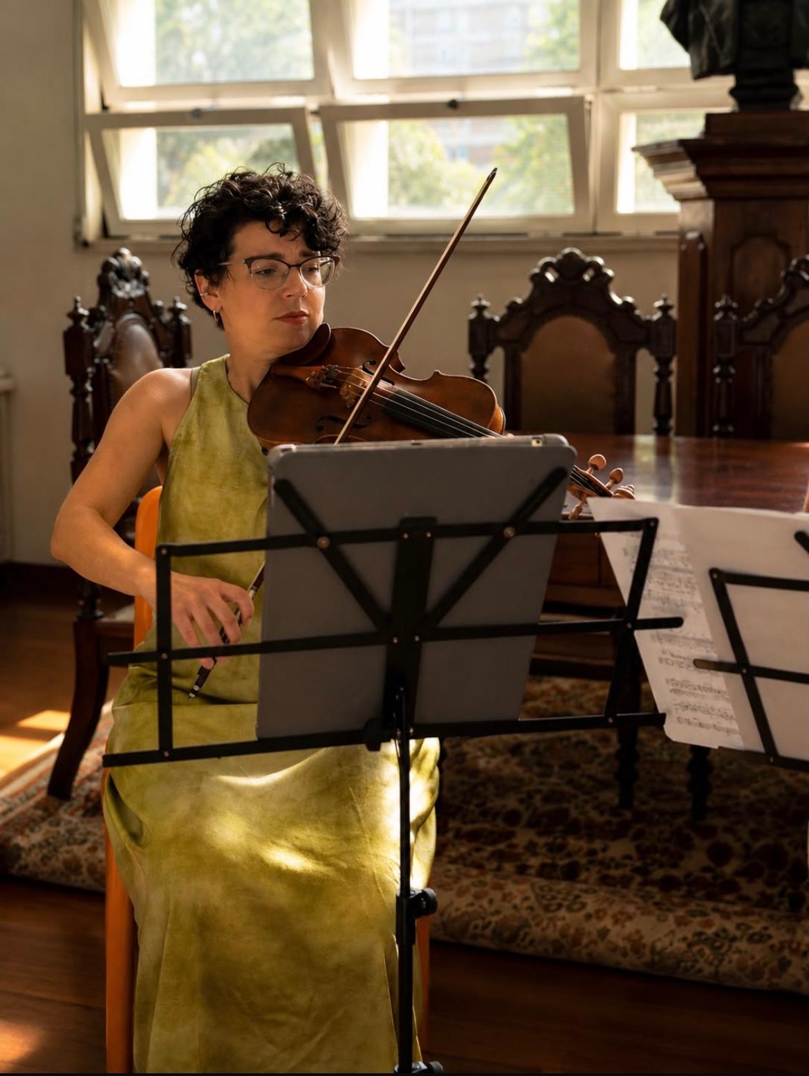 Sara Llano, membro do Quarteto Achillea.