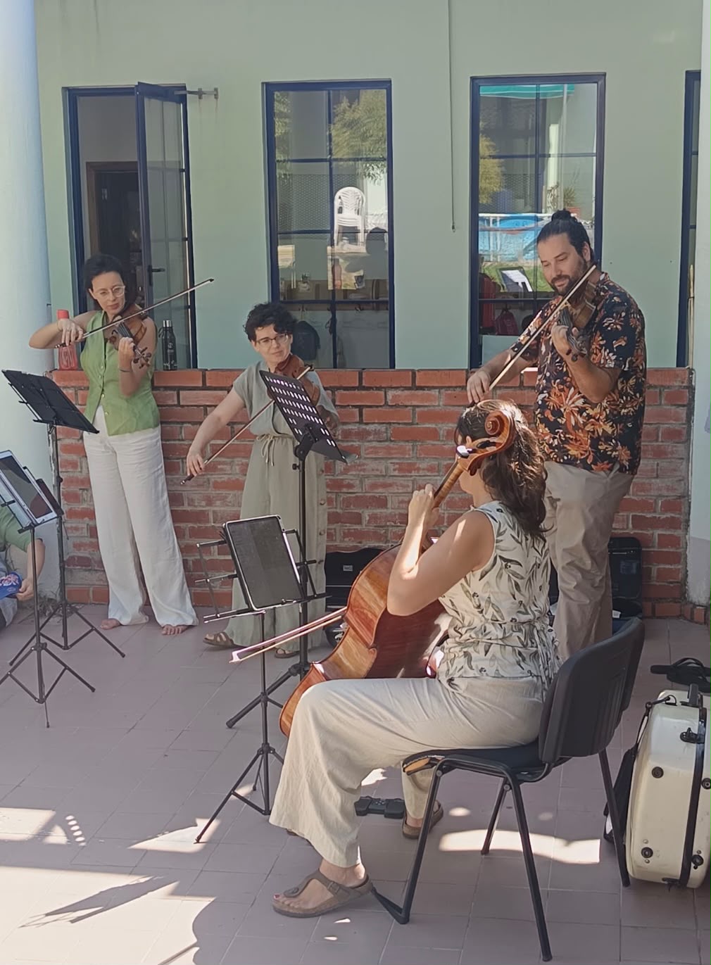 Membros do Quarteto Achillea.